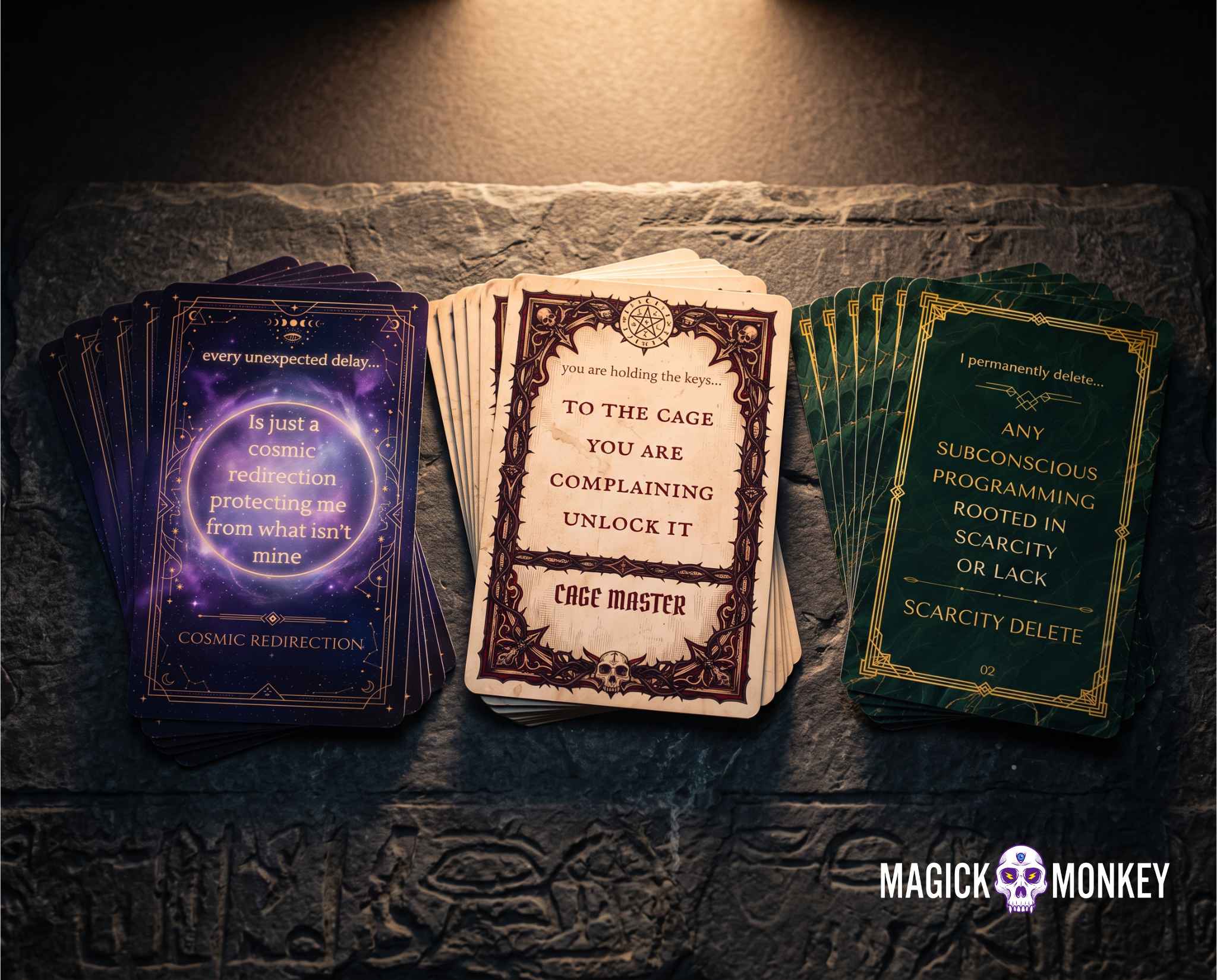 The Magick Trinity: all three decks side by side, photo 3 of 4